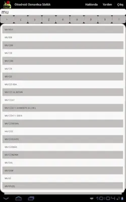 Ottodroid Ottoman Dictionary android App screenshot 1
